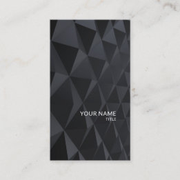 Modern Geometric Black Elegant Technology Visitkort