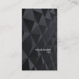 Modern Geometric Black Elegant Technology Visitkort
