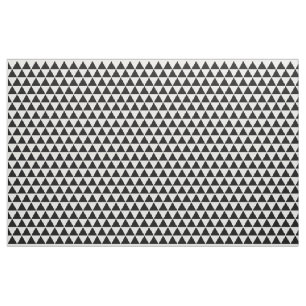Modern Geometric Black White Triangles Mönster DI Tyg