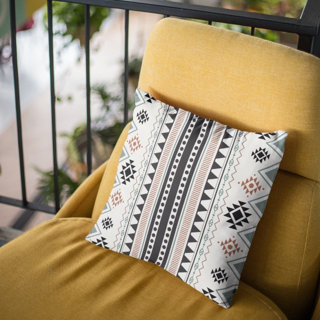 Modern Geometric Boho Tribal Decor Kudde (Skapare uppladdad)