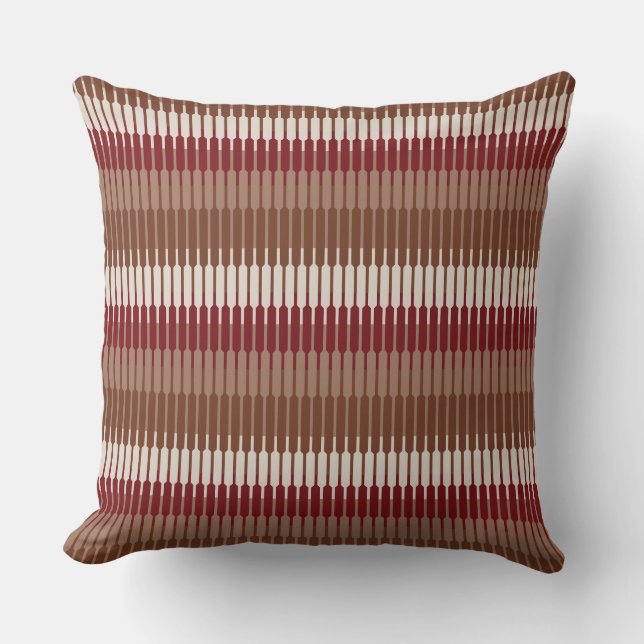 Modern Geometric Cushion - Earthy Tones Kudde (Framsida)