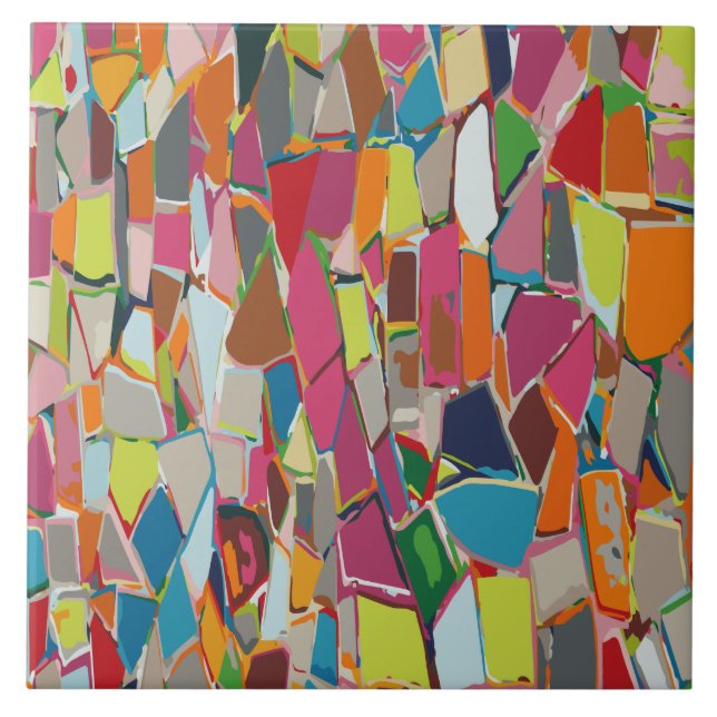 Modern Geometric Deco-keramiskt plattor med flera  Kakelplatta (Framsidan)