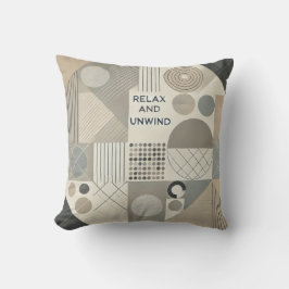 Modern Geometric Dekorativ kudde - slappna av och