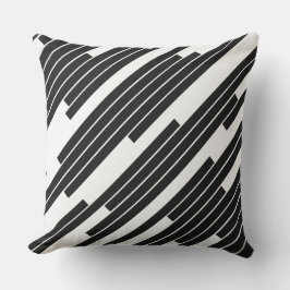 Modern Geometric Diagonal Lines Decor Kudde