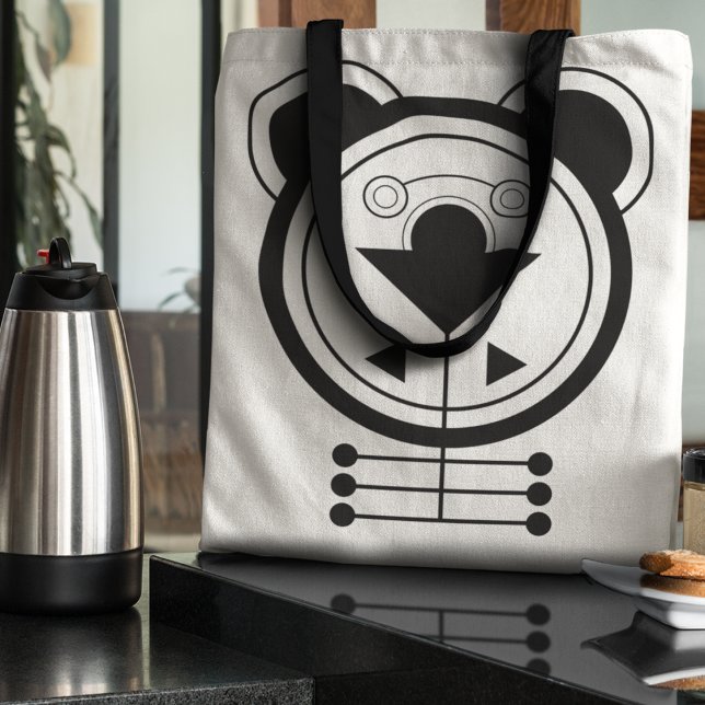 Modern Geometric Dragon Zodiac Tygkasse (Tote your essentials with the fierce energy of the Dragon.)