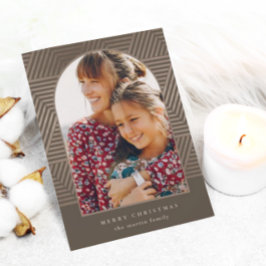 Modern Geometric God jul Photo-jul Julkort