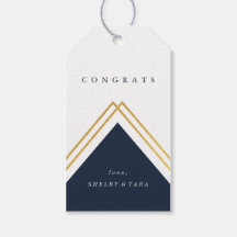 Modern Geometric Gratulerar Faux Foil