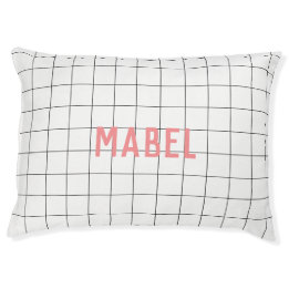 Modern Geometric Grid Mönster Coral Rosa Simple