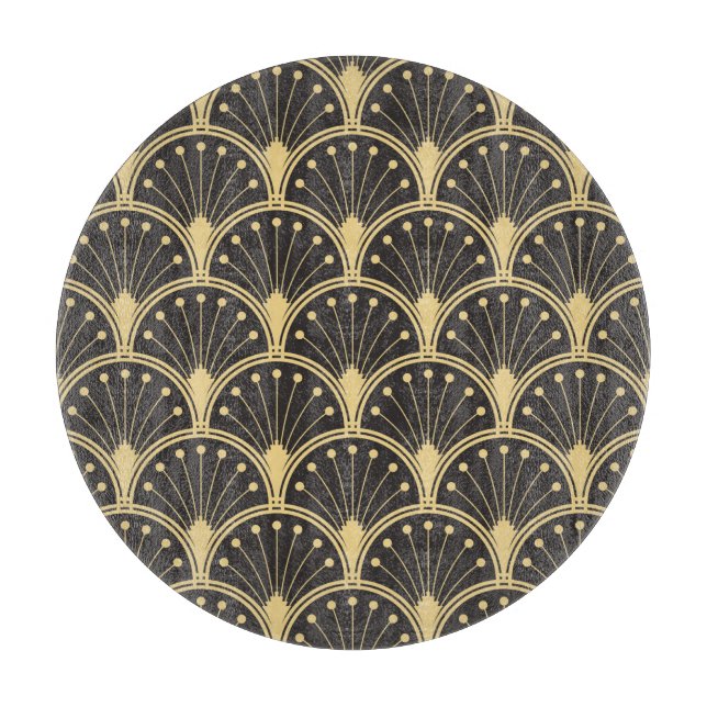 Modern Geometric Guld-länkade plattor (Framsidan)