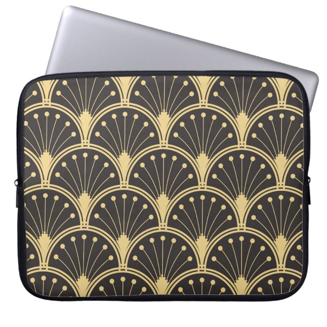 Modern Geometric Guld-länkade plattor Laptop Fodral (Framsidan)