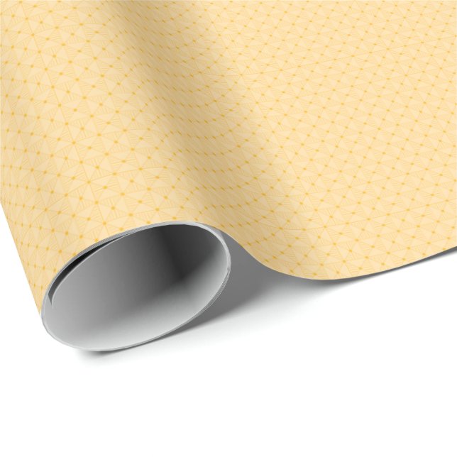 Modern Geometric Guld Wrapping Papper Presentpapper (Rullad Hörn)