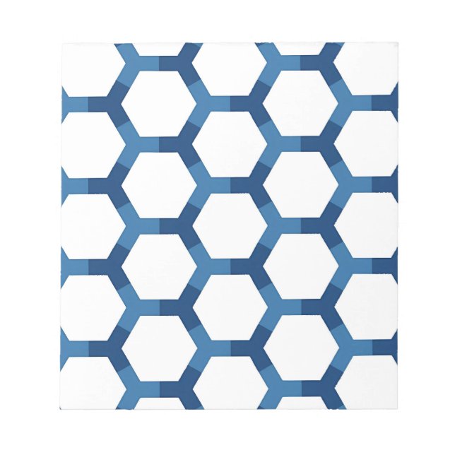 Modern Geometric Hexagon Pattern Anteckningsblock (Framsida)