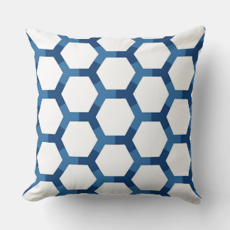 Modern Geometric Hexagon Pattern Kudde