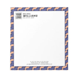 Modern Geometric Interlocking Pattern  Anteckningsblock