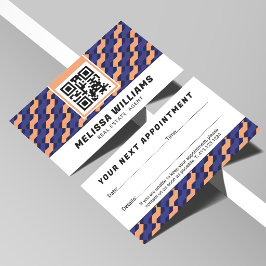 Modern Geometric Interlocking Pattern  Tidsbeställning Kort