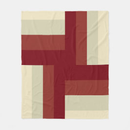 Modern Geometric Kor Mönster Fleecefilt