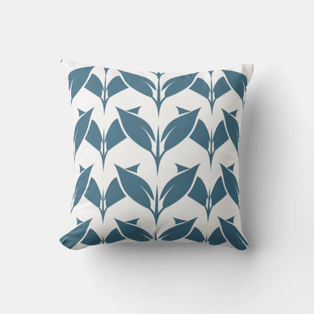 Modern Geometric Löv Contemporary HomeDec Cushion Kudde (Framsida)