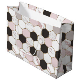 Modern Geometric Marble Hexagon Mönster