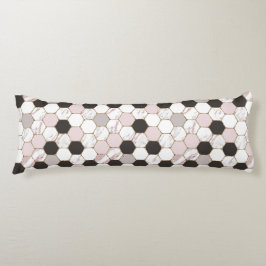 Modern Geometric Marble Hexagon Mönster Kroppskudde