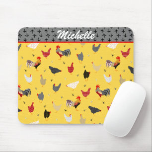 Modern Geometric Memphis stil Chicken Farm Musmatta