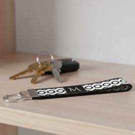 Modern Geometric Monogram Black White