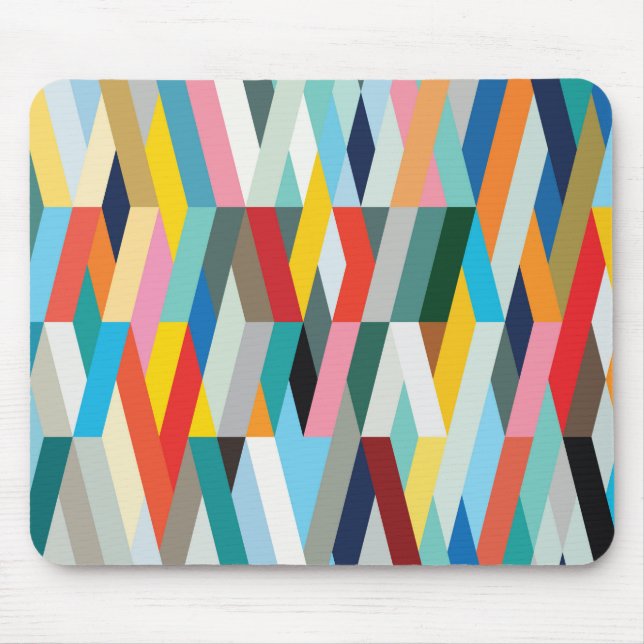 Modern Geometric Mönster-1 Mousepad Musmatta (Framsidan)