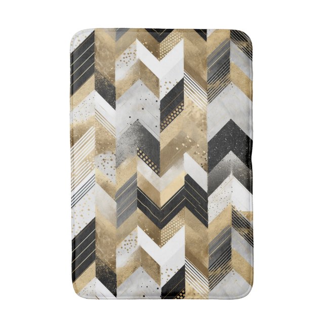 Modern Geometric Mönster Bath Mat Badrumsmatta (Framsidan (Vertikal))