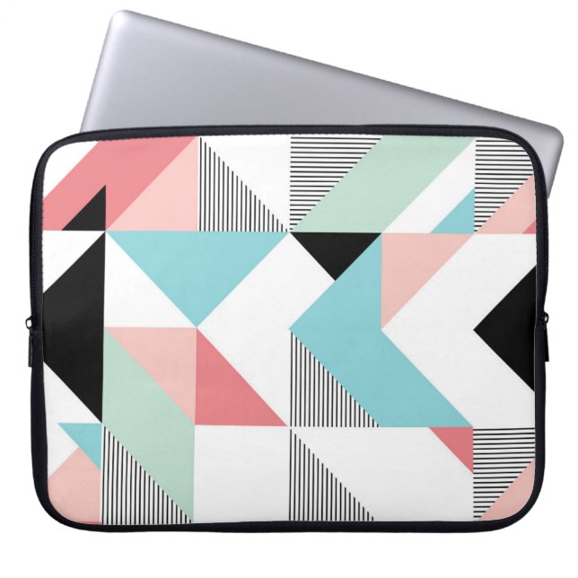 Modern Geometric Mönster Laptop Fodral (Framsidan)