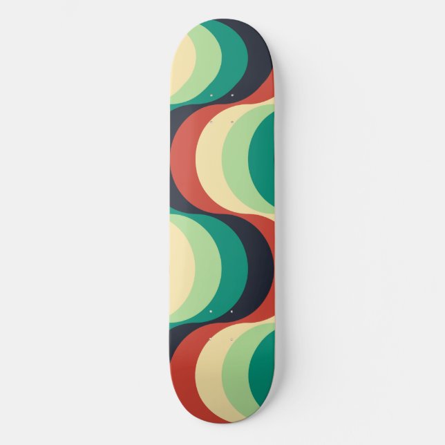 Modern Geometric Mönster Mini Skateboard Bräda 18,5 Cm (Framsida)