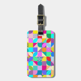 Modern Geometric Mönster Roligt Graphic Luggage Ta Bagagebricka