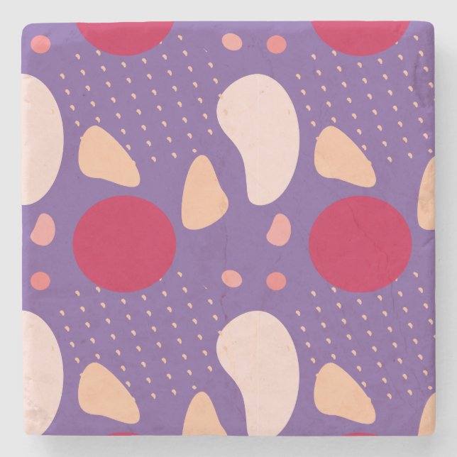 Modern Geometric Mönster Stenunderlägg (Framsidan)