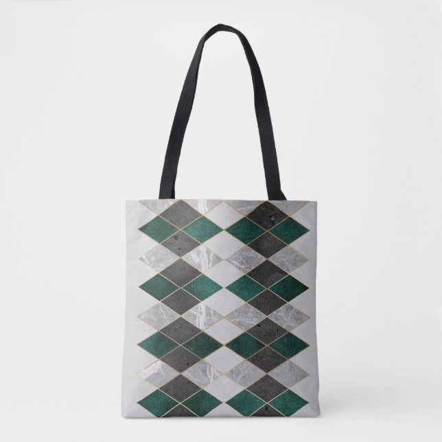 Modern Geometric Mönster Tote Bag Tygkasse (Framsida)