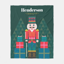 Modern Geometric Nutcracker - jul Fleecefilt