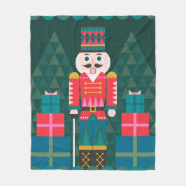 Modern Geometric Nutcracker - jul Fleecefilt