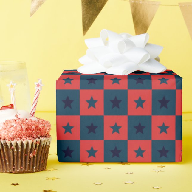 Modern Geometric Premium Initial Baby Shower Presentpapper (Födelsedagsfest)