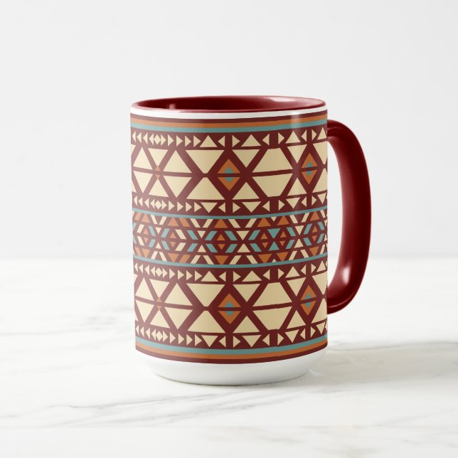 Modern Geometric Southwest Stil Mugg (Framsida höger)