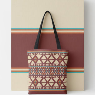 Modern Geometric Southwest Stil Tygkasse