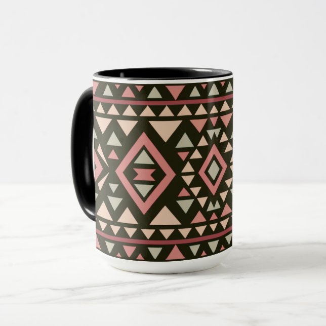 Modern Geometric Southwest Style  Mugg (Framsida vänster)