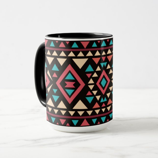 Modern Geometric Southwest Style  Mugg (Framsida vänster)