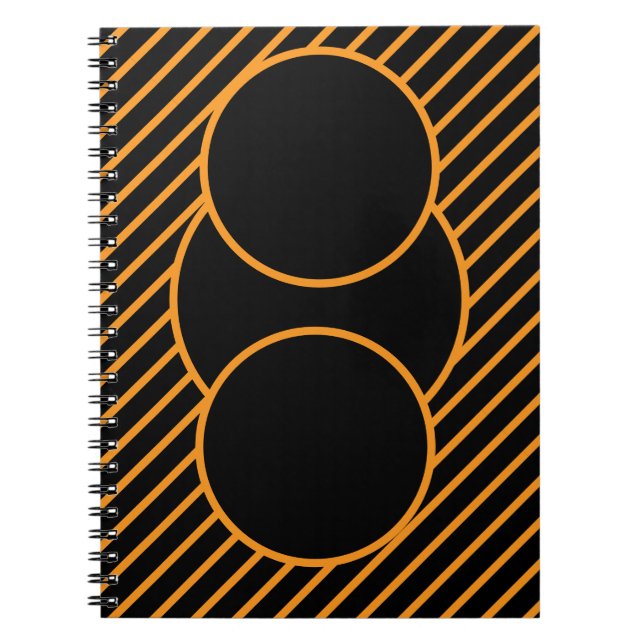 Modern Geometric Spiral bärbar dator Anteckningsbok (Framsidan)