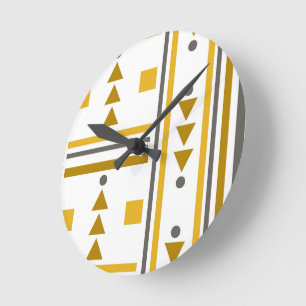 Modern Geometric Stil Round Clock Rund Klocka