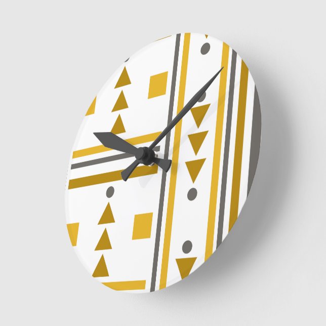 Modern Geometric Stil Round Clock Rund Klocka (Vinkel)