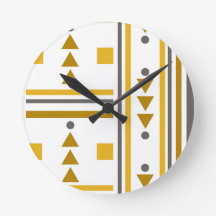 Modern Geometric Stil Round Clock