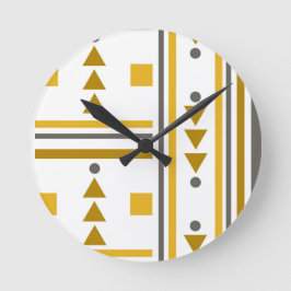 Modern Geometric Stil Round Clock Rund Klocka