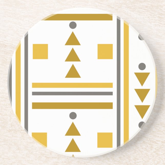 Modern Geometric Stil Stone Underlägg (Framsidan)