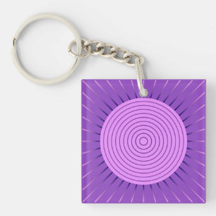 Modern Geometric Sunburst - Amethyst Lila