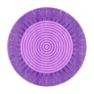 Modern Geometric Sunburst - Amethyst Lila