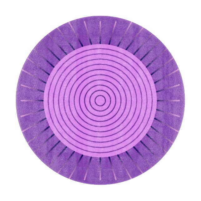 Modern Geometric Sunburst - Amethyst Lila (Framsidan)