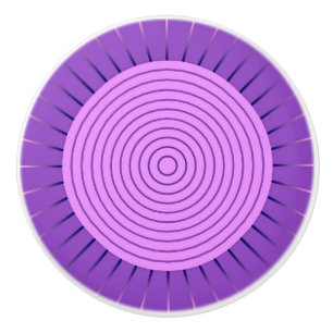 Modern Geometric Sunburst - Amethyst Lila Knopp