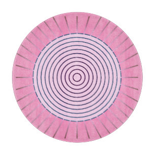 Modern Geometric Sunburst - Rosans skuggor